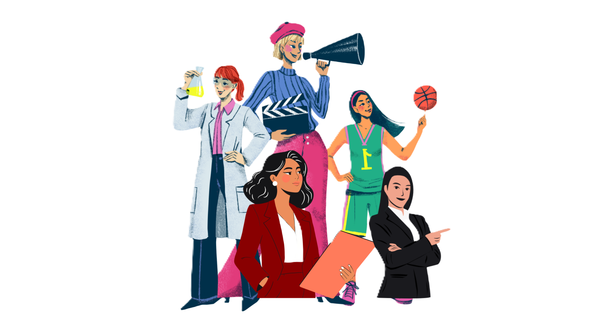 Diverse professional women - the course community